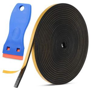 ChenQuanSarl-Ruban D'&Eacute;tanch&eacute;it&eacute; Pour Plaque Vitroc&eacute;ramique, 5 M, Bande D'&Eacute;tanch&eacute;it&eacute; Pour Plaque Vitroc&eacute;ramique, Bande D'&Eacute;tanch&eacute;it&eacute; 6 Mm X 2 Mm, Avec Petit Grattoir, Autocollant Pour &Eacute;viers Et Plaques - Neuf