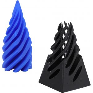 KAL-Jouet De C&ocirc;ne En Spirale, C&ocirc;ne En Spirale Imprim&eacute; 3D Multifonctionnel, Jouet De C&ocirc;ne En Spirale C&ocirc;ne Impossible Pour L'&Eacute;tude Du Travail (Bleu Noir) - Neuf