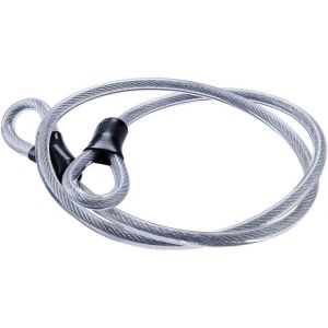 C&acirc;ble de s&eacute;curit&eacute; en acier inoxydable, c&acirc;ble en acier tress&eacute; &agrave; double boucle, c&acirc;ble de verrouillage flexible, cadenas en U de 3/8 pouce, cadenas, c&acirc;ble m&eacute;tallique transparent avec anneau, - Neuf