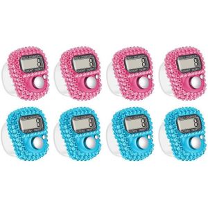 8pcs Compteur De Doigts,Compteur Numérique Electronique,Compteur De Doigts Électronique,Mini Compteur De Mains,Compteur De Doigts Clicke,Pour Sport Coach Inventaire Golf Train.[B2419] - Neuf