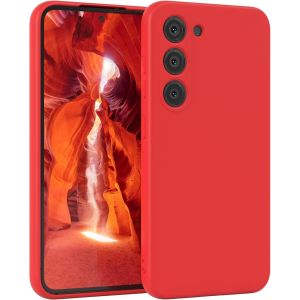 Housse En Silicone Pour Galaxy S23 Housse Souple Antichoc Housse Pour Portable Avec Protection Pour Appareil Photo Fines Premium Protection Cover Tpu Phone Bumper En Rouge - Neuf