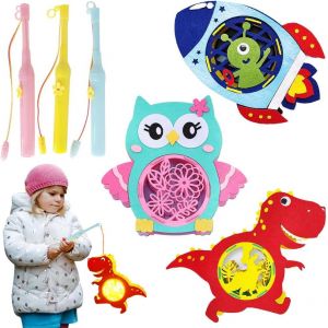 Cauc-Kit De Bricolage De Lanterne, Kit De Bricolage Lanterne, Kit De Bricolage De Lanterne Pour Enfants, Lanternes Cr&eacute;atives De Dessin Anim&eacute; Pour Filles Et Gar&ccedil;ons, Halloween, Saint Martin, Carnaval - Neuf