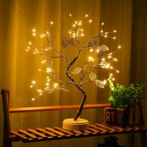 LED Lumi&egrave;re d'Arbre, 72 LED Perles de Lumi&egrave;res de la Nuit, BRICOLAGE R&eacute;glable Branches en Fil de Cuivre de l'Arbre de cr&eacute;ation pour la F&ecirc;te de Mariage D&eacute;coration, D&eacute;coration de No&euml;l Cadeaux - Neuf