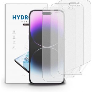 JGD-3 Pi&egrave;ces Film Hydrogel Mat pour iPhone 14 Pro Max, TPU Film de Protection d'&eacute;cran Antireflets Mat, Anti-empreinte digitale, Anti-&eacute;blouissement (Non-Verre) - Neuf