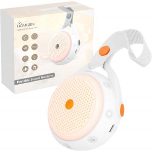 Machine &Agrave; Bruit Blanc Aide Portable Au Sommeil &Agrave; Bruit Blanc Pour B&eacute;b&eacute; Avec Veilleuse 12 Berceuses Apaisantes Et Sons De La Nature, 3 R&eacute;glages De Minuterie, &Eacute;clairage Color&eacute; Et Usb - Neuf