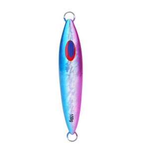 Leurre Artificiel De Peche Au Jigging, Double Face, Lumineux, Pour Bateau, Accessoire De Peche (Rouge Et Bleu), 150 G - Neuf