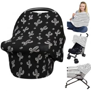 1 Housse D'allaitement Et Poncho D'allaitement Pour Bébé - Housse Multi-Usages Pour Siège Auto, Poussette, Protection Intégrale À 360° - Cadeau Pour Garçon Et Fille (18) - Neuf