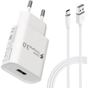 Lbgwp60-Chargeur Usb C Rapide Pour Samsung Galaxy A15 A14 A13 A12 5g, S10, S9, S8, A05s, A54, A34, A23, A53, A33, S24, S23, S22, S21, S20, Chargeur Rapide Avec 2m Câble Type-C - Neuf