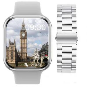 2025 Nouvelle Montre Gps 10 Montre Intelligente Hommes Hd Amoled Mémoire Musique 3D Surround Bluetooth Appel Étanche Smartwatch Femme+Boîte.Silver Steel.Iw10 - Neuf