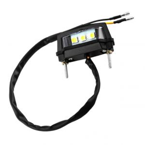 Feu de plaque d'immatriculation pour camion, feu arriere LED pour voiture ou camping-car, feu de signalisation LED universel 12 V, boîtier chrome etanche - Neuf