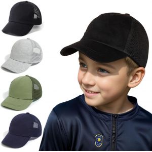 Casquette De Baseball Pour Bébé Chapeau De Soleil Respirant Et Ajustable Pour Enfant Casquette Dinosaure De Couleur Unie Pour Garçons Filles.[Z1469] - Neuf