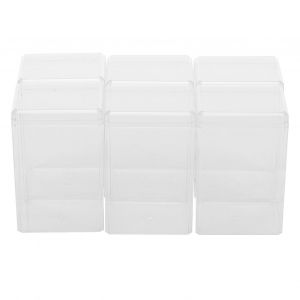 Hjlian Lot De 6 Petites Boites De Rangement Avec Couvercle, Contenants Transparents Pour Bonbons, Biscuits, Bijoux - Neuf