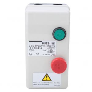 Demarreur magnetique de moteur a demarrage direct manuel irreversible 380 V 50/60 Hz (4-6 A) - Neuf