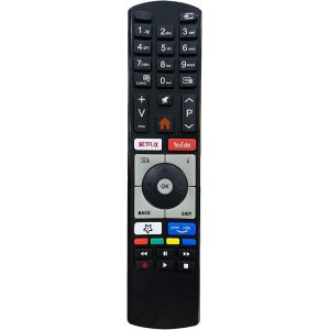 Télécommande De Rechange Rc4318P/Rc4318 Pour Téléviseurs Telefunken Finlux Vestel Edenwood 4K Ultra Hd Avec Boutons Youtube Netflix - Aucune Configuration Requise - Neuf