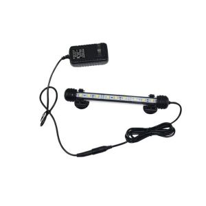 Lampe Led Pour Aquarium, Éclairage Pour Aquarium, Lampe À Économie D'énergie, 9 Led, Silencieuse (Bleu Et Blanc, 18 Cm) - Neuf