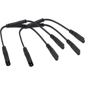 2-Pack CA IEC 320 C8 vers Double C7 Y Séparateur d'alimentation Câble,10A 125V Figure 8 Câble Polarisé CA IEC C7 à C8 Mâle vers Double Femelle pour Téléviseur LED,etc.(0,3m/1Pi-C8 à 2*C7) - Neuf