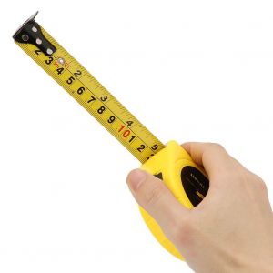 Metre ruban retractable en acier inoxydable de 5 m, outil de mesure pour batiment, regle flexible - Neuf