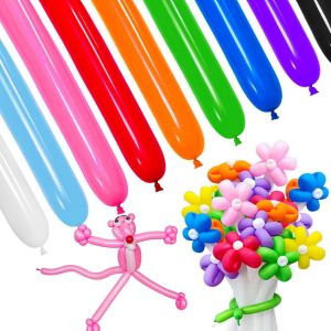 AYUHR-Lot de 100 ballons longs en latex épais bleu foncé à 260° pour anniversaire en forme d'animal - Neuf