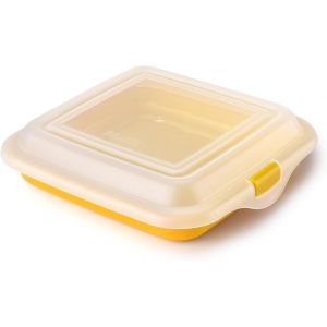 LETNERNY-Boîte À Sandwich Pour Charcuterie À Fromage, 14,5 X 3,6 Cm, Plastique Sans Bpa, Réutilisable, Jaune - Neuf