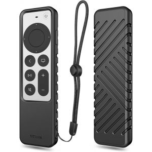 ?tui Compatible avec Apple TV 4K Siri Remote 3e G&iquest;&iquest;n&iquest;&iquest;ration (2022) et 2e G&iquest;&iquest;n&iquest;&iquest;ration (2021) - Coque Antichoc, Housse en Silicone de Protection, Anti-d&iquest;&iquest;rapants, avec Sangle de lani&iquest;&iquest;re - Neuf