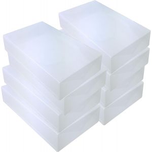 Lbgwp60-8x Pp384 Boîte À Chaussure Pour Bottes De Rangement Conteneur Organisateur Robuste Transparente Empilable Et Pliable Pour Hommes Et Dames - Neuf