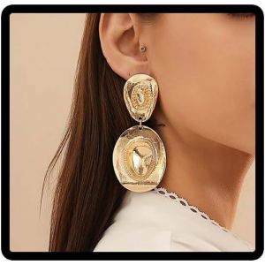 Kal-Metal Hat Pendentif Boucles D'oreilles Vintage Charm Pendentif Boucles D'oreilles Bijoux Pour Femmes Et Filles - Neuf