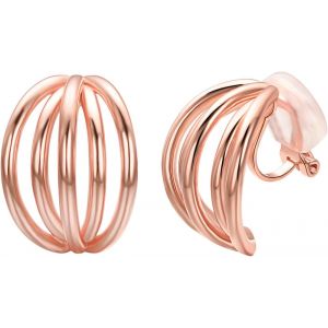 Kal-Boucle D'oreille Femme Aimant Sans Oreilles Percées Avec Zircone Cubique Boucle D'oreille Aimantée Lot De 4 Paires - Neuf