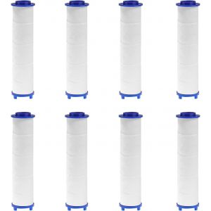 Loc-8 Pièces Filtres En Coton Pp Filtre Pommeau De Douche De Amovible Cartouches De Filtre De Rechange Filtre Douche Anti-Calcaire Pour Filtrer La Poussière, Adoucit L'Eau Dure(8 X 2,5 Cm) - Neuf