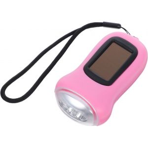 Lampe De Poche Solaire &Agrave; Lampe De Survie Portable Rechargeable Pour Camping Randonn&eacute;e &Eacute;nerg&eacute;tiquement Rose - Neuf