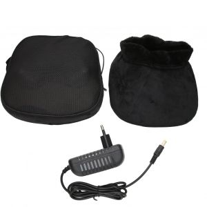 Masseur Electrique Shiatsu 2 En 1 Pour Les Pieds Et Le Dos, Coussin Chauffant, Petrissage Des Pieds, Appareil De Massage Chaud, Prise Ue 110-240 V - Neuf