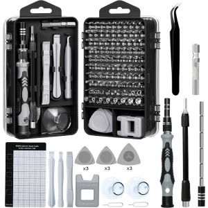 TIANYI-Jeu de Tournevis de Précision Magnétiques 122 en 1, Screwdriver Set, Kit Tournevis PC, Tournevis Precision, Kit Demontage PS4, Outils Informatique - Neuf