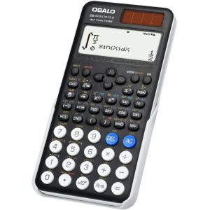 Calculatrice Scientifique 401, Fonction 10 + 2 Chiffres, &eacute;cran Solaire et Batterie, &eacute;tui de Protection pour l'&eacute;cole, Noir (OS 991MS 2nd Edition) - Neuf