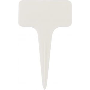 20 Pcs Étiquettes De Plantes En Plastique 10cm Forme D'arbre Pointe Fleur Plante Étiquette Pot Nom Piquet Étiquettes Marqueurs De Jardin Graines Bâtons De Plantation Pour Serre Jardin(Blanc) - Neuf