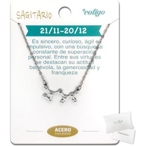 Kal-Collier Signe Du Zodiaque En Acier Inoxydable, 12 Colliers Constellations Avec Pendentif Horoscope En Zircon - Collier Femme Pour Bijoux D'astrologie - Neuf