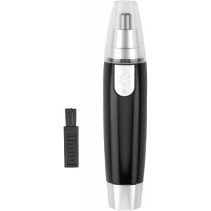 Tondeuse Nez, 3-en-1 Tondeuse Nez Oreilles Sourcils IPX7 Micro Coupe Poils et Cheveux Fonctionne sur Pile Têtes Lavables Double Tranchant Rasoir pour Sourcil, pour Hommes et Femmes - Neuf