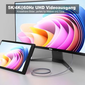 TIANYI-C&acirc;ble USB C vers USB C Coud&eacute; 240W Charge Rapide C&acirc;ble USB 3.2 Vid&eacute;o 4K 60Hz Data Sync &agrave; 20Gbps Pour iPhone 15 Plus Pro Max MacBook Pro Air iPad Pro Galaxy S24 S23 Plus Ultra Tab S9 (1M) - Neuf