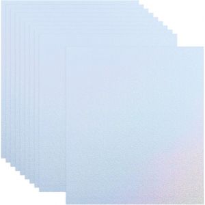 Checarzhn--No1-Papier Autocollant Holographique Imprimable A4, Lot De 10 Feuilles De Papier Autocollant Vinyle Holographique Brillant Imperméable Pour Imprimante Jet D'encre Et Laser, Style 7 - Neuf