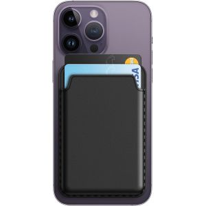 JGD-Magn&eacute;tique Portefeuille Compatible avec MagSafe pour iPhone 17/Air/16/15/14/13/12 S&eacute;ries, pour Pixel 10 S&eacute;ries, Porte-Cartes en PU, Stockez 1-2 Cartes (Noir) - Neuf