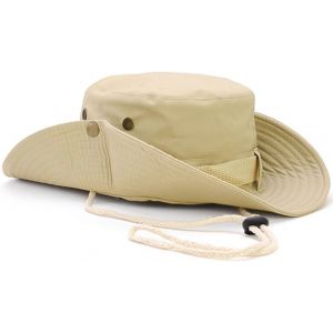 Asas-Chapeau De Protection Solaire,Chapeau De Soleil À Large Bord Extérieur Pliable Respirant Chapeau De Boonie Peche Safari Pour Pêche Chasse Camping Randonnée Voyage - Neuf