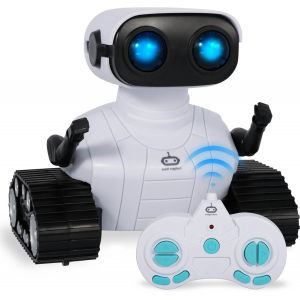 Eryi-Robot Enfant Jouet, Jouet Robot Télécommandé Avec Yeux Led, Musique Et Son Pour Garçons Et Filles À Partir De 3 4 5 6 7 8 9 10 11 12ans Cadeaux D'anniversaire Pour Noël(Blanc) - Neuf