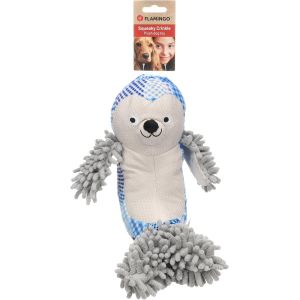 Eryi-Jouet Pour Chien Ottra Phoque Gris | 20x28x19cm | Peluche Douce Avec Couineur ¿ Stimulant Et Réconfortant Pour Petits Chiens - Neuf