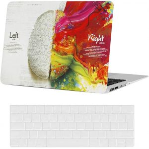 Compatible avec MacBook Pro 13"" Coque 2022-2016 Release M2 M1 A2338 A2289 A2251 A2159 A1989 A1706 A1708, étui de Protection Rigide en Plastique Ultra Fin et Protection du Clavier, Cerveau - Neuf