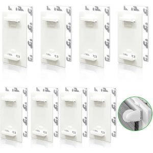 Fixation de store sans perçage Store enrouleur sans perçage Fixation de rideau sans perçage,8 pièces Cintre de rideau sans perçage - Neuf