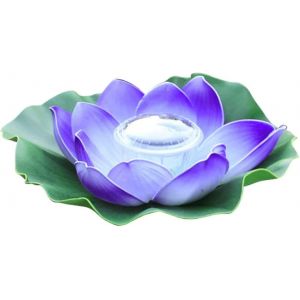 Lampe Flottante Solaire Pour Piscine, Lampe Flottante &Agrave; Led &Eacute;tanche, Fleur De Lotus Flottante, Fontaine De Jardin D&eacute;corative Violette - Neuf