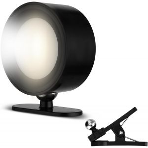 Lampe &Agrave; Pince-Lampe Murale Led Avec Batterie-120 Lm-Intensit&eacute; Variable-R&eacute;glable &Agrave; 360 &deg;-Id&eacute;ale Pour Le Couloir,La Chambre &Agrave; Coucher Et Le Salon-Noir - Neuf