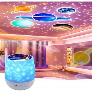 Veilleuse Projection Etoile - Veilleuse Ciel Étoilé Avec Câble Usb, Veilleuse Bébé Projection Rotation De 360 Degrés Projecteur Etoile Bebe Veilleuse Pour Enfant - Neuf