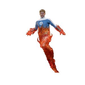 Figurine Hot Toys Mms829b - Marvel Comics - The Fantastic Four : First Steps - Human Torch - Neuf