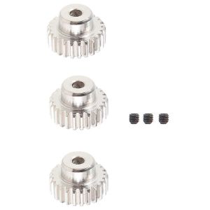 3PCS 3.175mm arbre pignon en métal engrenage moteur,24t - Neuf