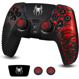 for ps5 Controller Cover Skin, Anti Slip Silicone Case per Controller PS5 Con spazi per la Presa Del pollice,adesivi per il Touch Pad e adesivi per la copertura - Neuf