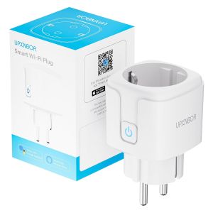 Prise intelligente, prise WiFi 16 A pour maison intelligente avec mesure du courant, prise Alexa fonctionne avec Alexa, Google Home, minuterie et acc&egrave;s &agrave; distance APP - Neuf